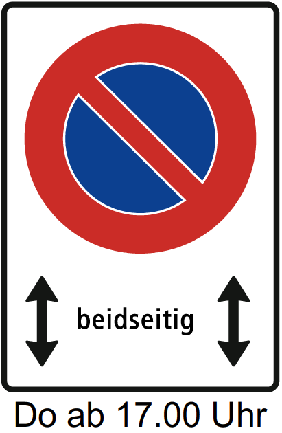 Parkieren verboten mit abschleppen