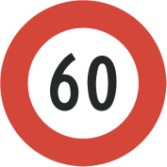 Höchstgeschwindigkeit 60 cm