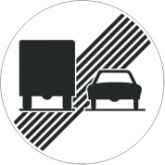 Ende des Überholverbotes für Lastwagen 60 cm