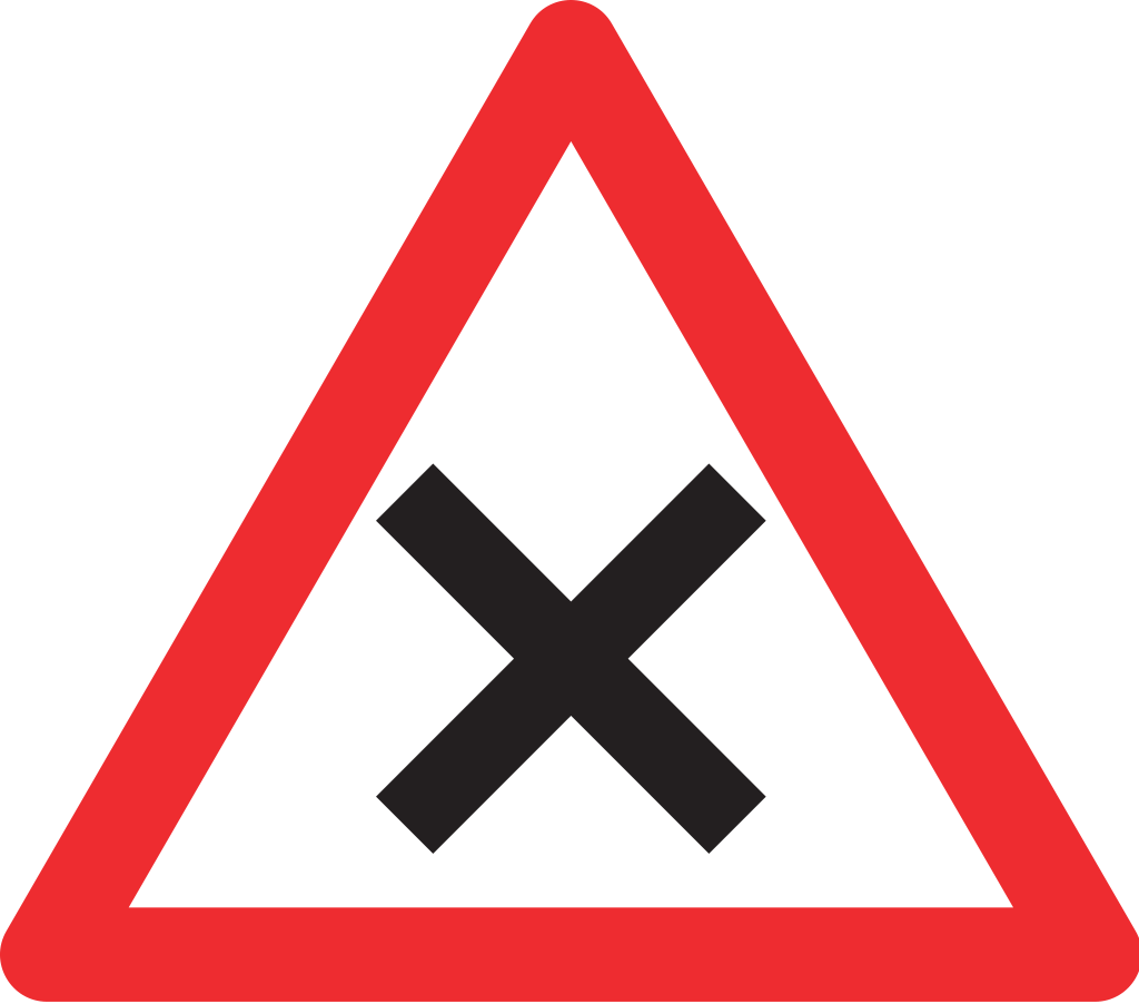 Verzweigung mit Rechtsvortritt 74 cm