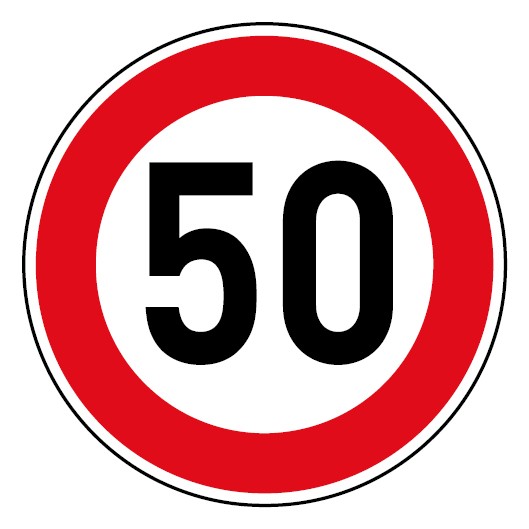 Höchstgeschwindigkeit "50"