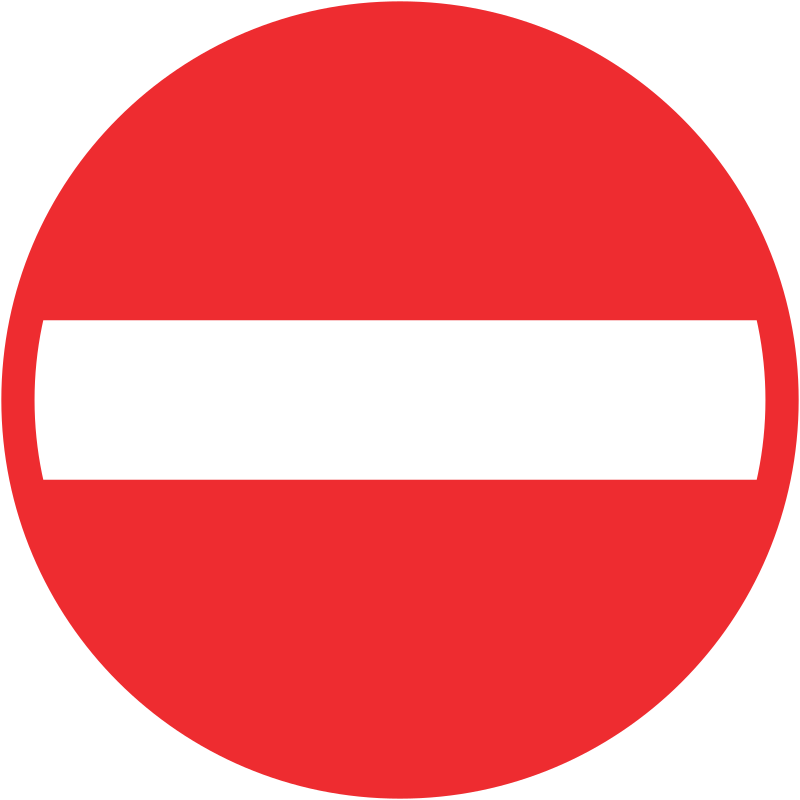 Einfahrt verboten 60 cm