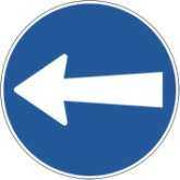 Fahrtrichtung links 40 cm