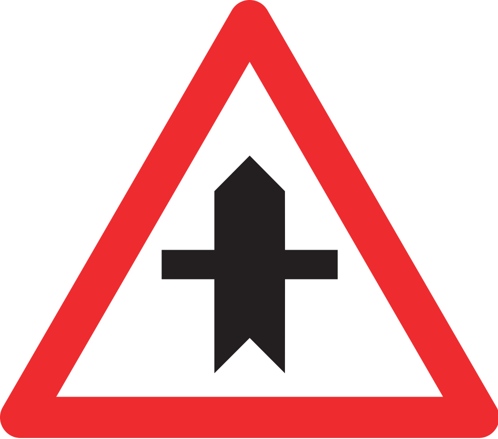 Verzweigung mit Strasse ohne Vortritt 74 cm