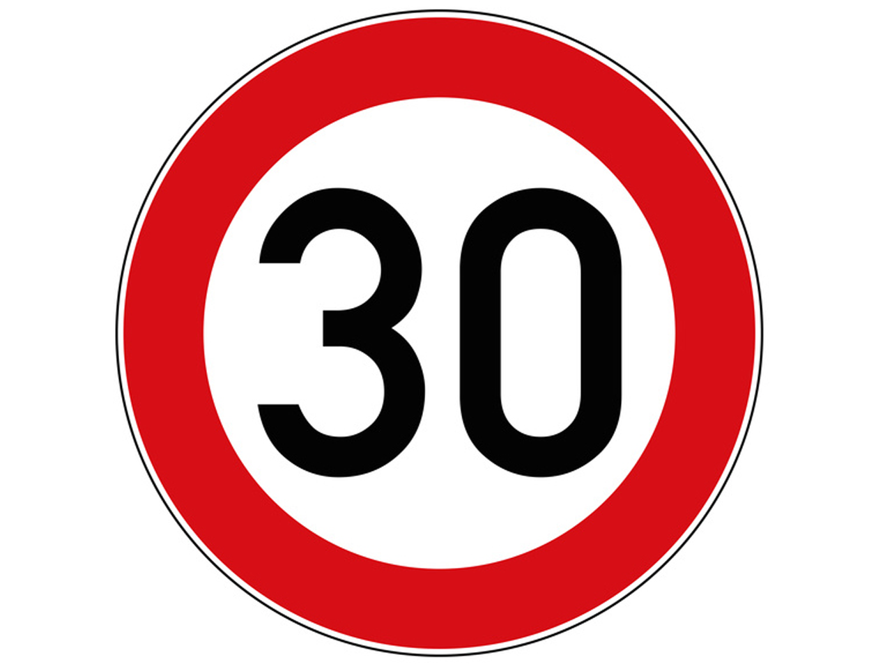 Höchstgeschwindigkeit "30"