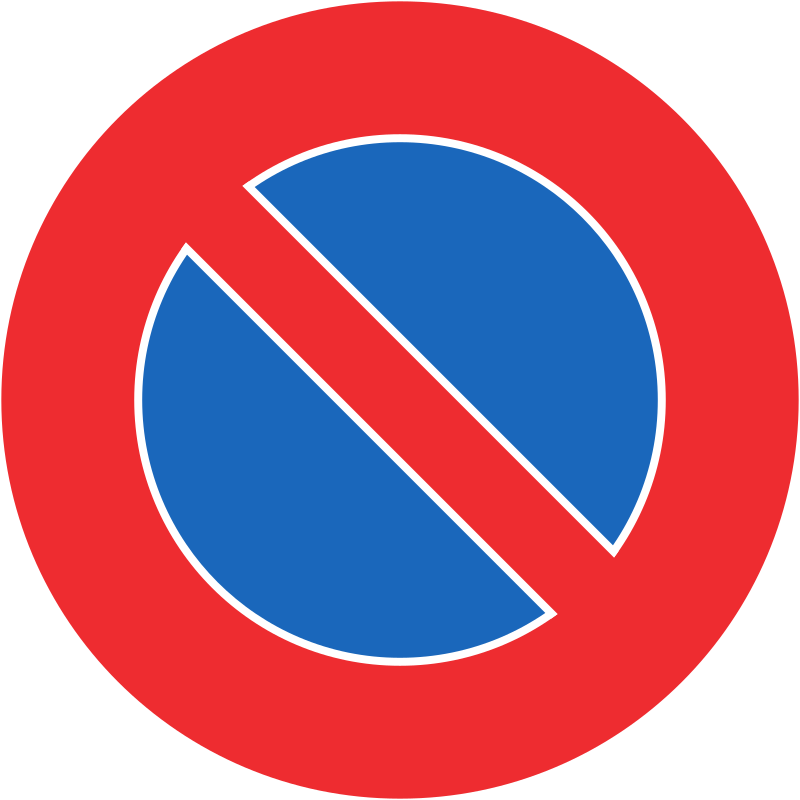 Parkieren verboten 80 cm