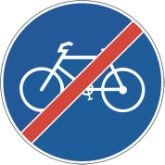 Ende des Radweges 60 cm