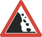 Steinschlag von links 50 cm