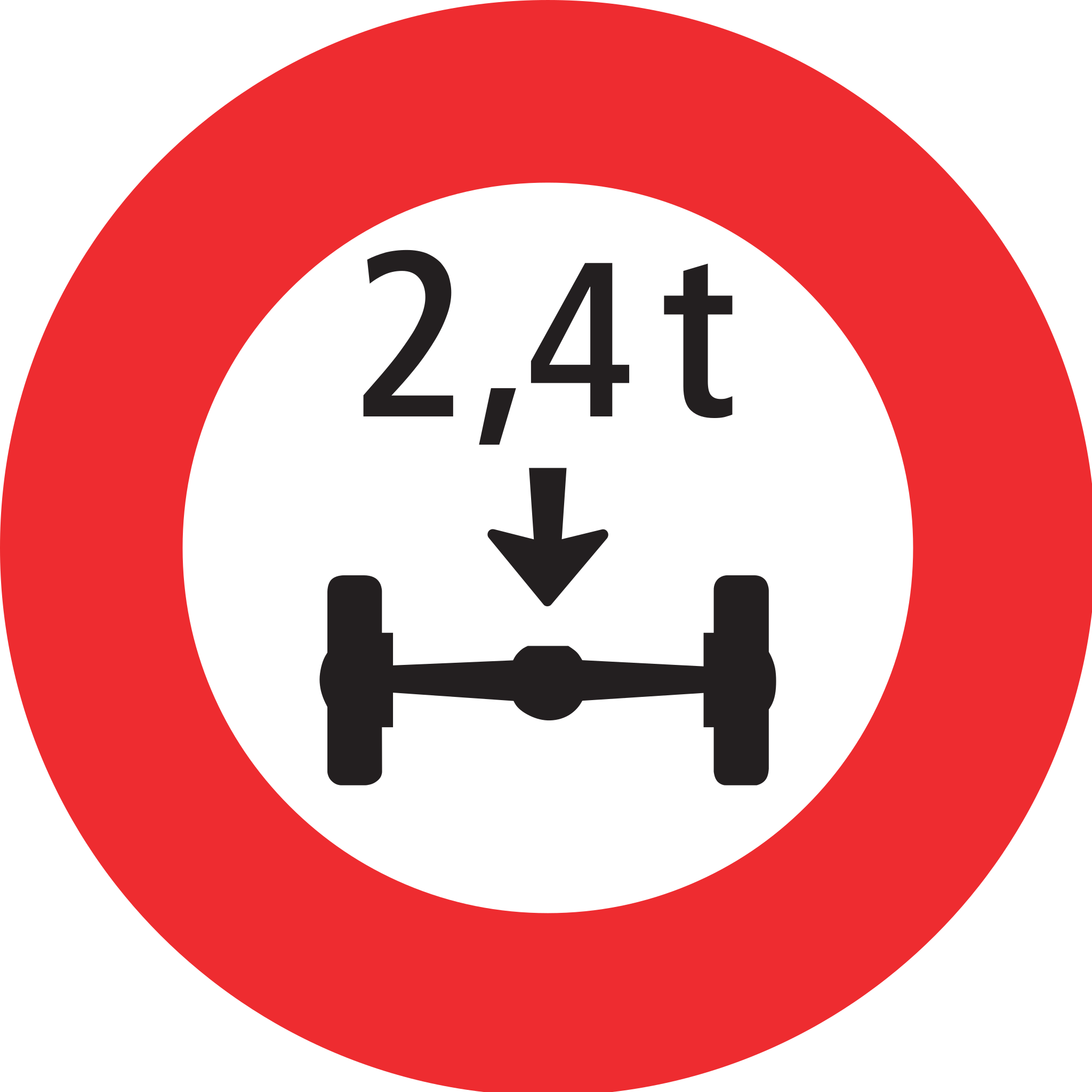 Achsdruck 80 cm