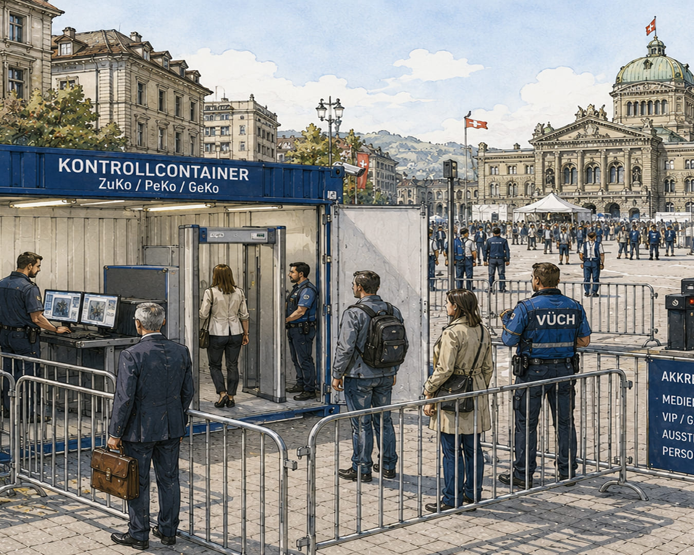 Sicherheitsinfrastruktur für Behörden und politische Anlässe