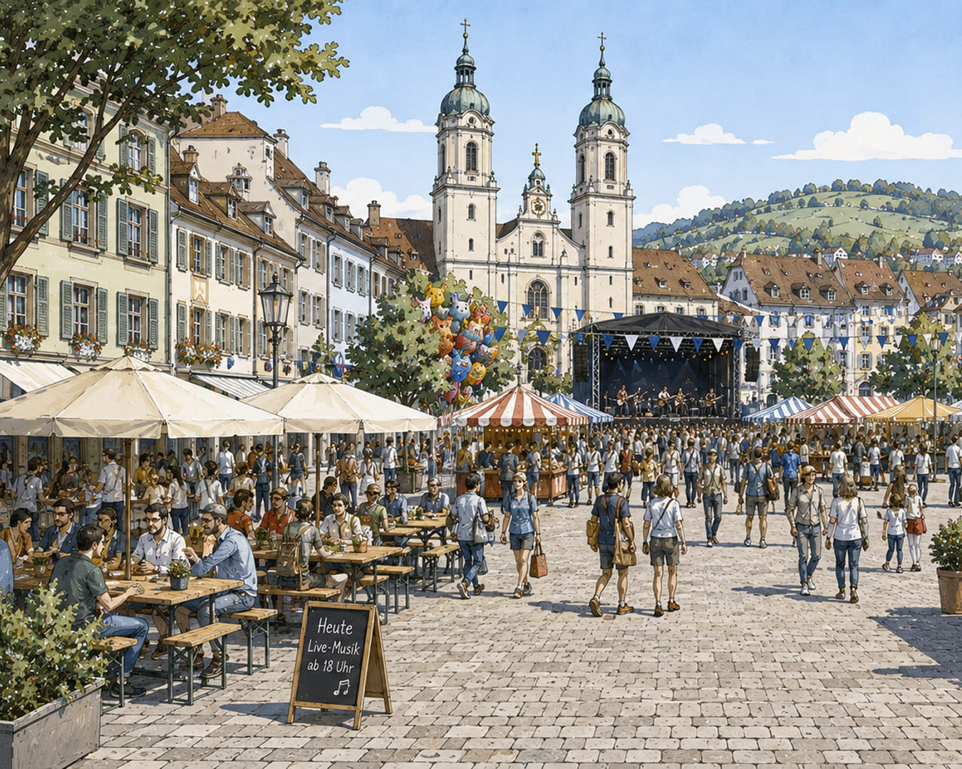 Absperrung und Zufahrtsschutz für Stadtfeste und Märkte
